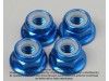 Traxxas Nuts Flanged Alum Blue Anodized 5mm (4) T-Maxx 2.5 TRA4147X