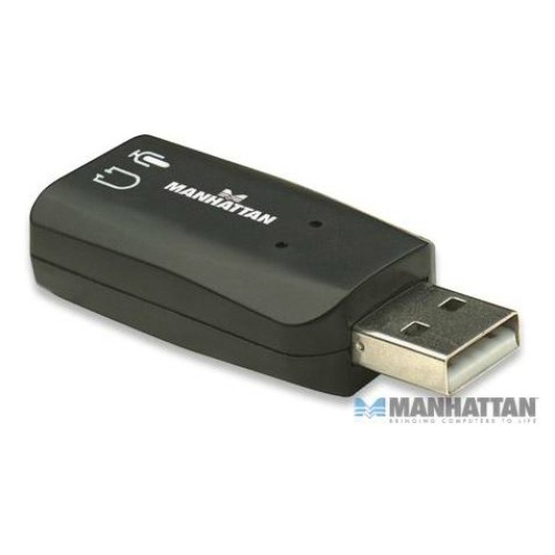 Tarjeta de Audio 3-D adaptador USB 2.0 a Jack 3.5 mm de Alta Velocidad