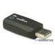 Tarjeta de Audio 3-D adaptador USB 2.0 a Jack 3.5 mm de Alta Velocidad