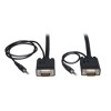 Cable VGA SVGA (HD15) macho a macho con audio 3.5 mm estéreo integrado de 3 m  