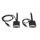 Cable VGA SVGA (HD15) macho a macho con audio 3.5 mm estéreo integrado de 3 m  
