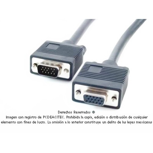 Cable VGA SVGA (HD15) macho a hembra de 1.8 m Cable VGA SVGA (HD15) macho a hembra de 1.8 m