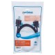Cable VGA SVGA (HD15) macho a macho de 3 m