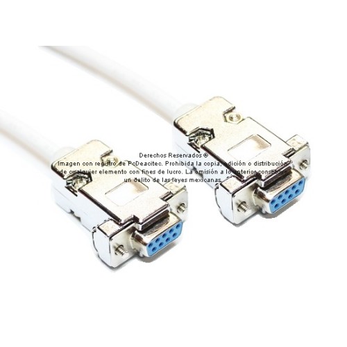 Cable Null Modem DB9 hembra a DB9 hembra de 3 m Cable Null Modem DB9 hembra a DB9 hembra de 3 m