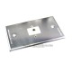 Placa Tapa Audio Jack 3.5 mm con opresores en Aluminio