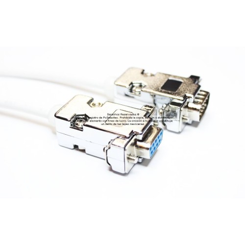 Cable serial DB9 macho a DB9 hembra de 3 m