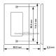 Placa Tapa Decora HDMI 4k + 2 Jack RJ45 Cat5e en ABS