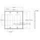 Placa Tapa Contacto Eléctrico Dual + 2 Jack RJ45 Cat6 Cople ABS