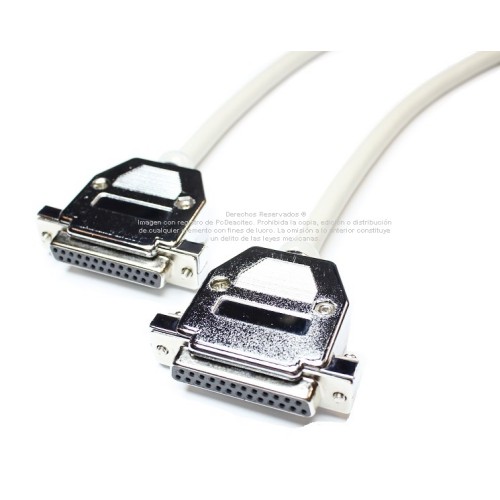 Cable paralelo DB25 hembra a DB25 hembra de 1.5 m