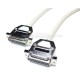 Cable paralelo DB25 hembra a DB25 hembra de 10 m