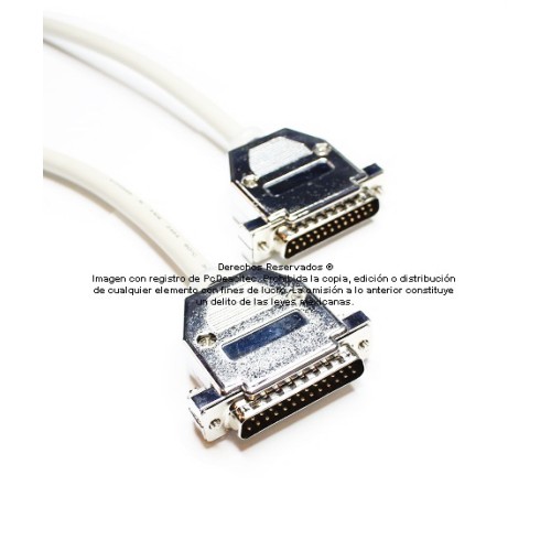 Cable paralelo DB25 macho a macho 1.5 m Cable paralelo DB25 macho a macho 1.5 m