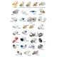 Placa Tapa Contacto Eléctrico Dual + 2 Jack RJ45 Cat6 Ponchable ABS