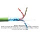 Cable 3M FTP Cat6 blindado 24 AWG + Dren, venta por metro