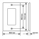 Placa Tapa Decora HDMI 4k triple en ABS