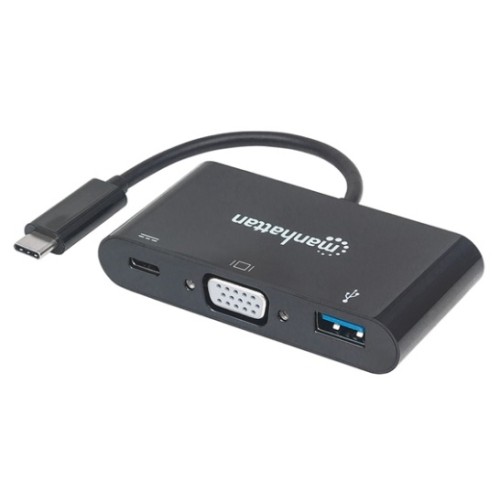 Convertidor USB-C a VGA SVGA + USB 3.0 + USB-C Convertidor USB-C a VGA SVGA + USB 3.0 + USB-C