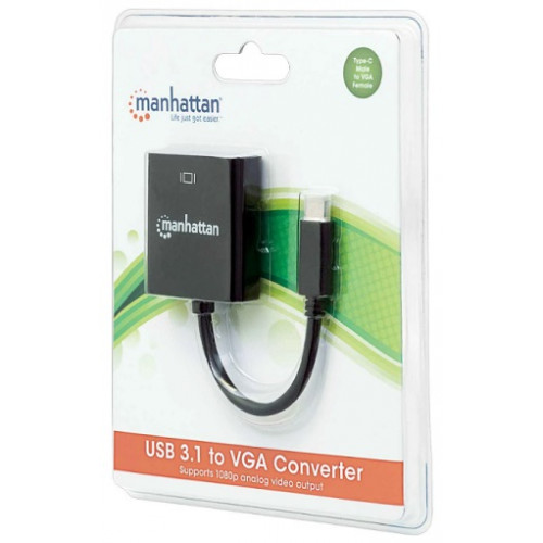 Convertidor USB-C 3.1 a VGA y SVGA Convertidor USB-C 3.1 a VGA y SVGA