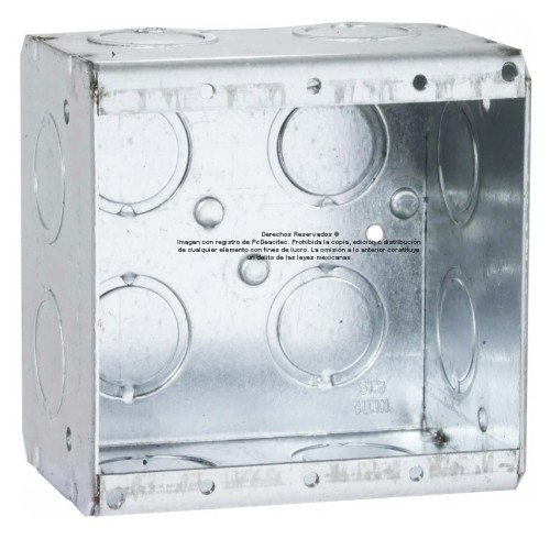 Caja chalupa galvanizada para placa tapa doble gang Caja chalupa galvanizada para placa tapa doble gang