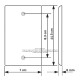 Placa Tapa HDMI 4k pigtail + Audio Jack 3.5 mm con opresores en Aluminio