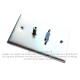 Placa Tapa VGA + Audio Jack 3.5 mm en Aluminio