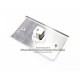 Placa Tapa Jack RJ45 Cat6 ponchable en Aluminio