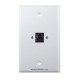Placa Tapa Jack RJ45 Cat6 ponchable en ABS