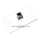 Placa Tapa Jack RJ45 Cat5 cople en ABS