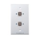 Placa Tapa doble USB 2.0 en ABS Placa Tapa doble USB 2.0 en ABS