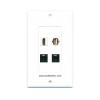 Placa Tapa Decora HDMI 4k + USB 2.0 + 2 Jack RJ45 Cat5 crimpado en ABS