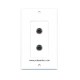 Placa Tapa Decora 2 Jack audio 3.5 mm en ABS
