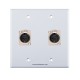 Placa Tapa XLR Canon dual soldable ABS Placa Tapa XLR Canon dual soldable ABS