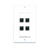 Placa Tapa Decora 4 Jacks RJ45 Cat5e en ABS