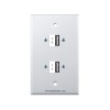 Placa Tapa doble USB para carga 5v 1A en ABS