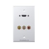 Placa Tapa HDMI 4k + AV en RCA en ABS