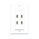 Placa Tapa Decora 4 HDMI 4k en ABS