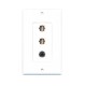 Placa Tapa Decora 2 USB 2.0 + Jack audio 3.5 mm en ABS