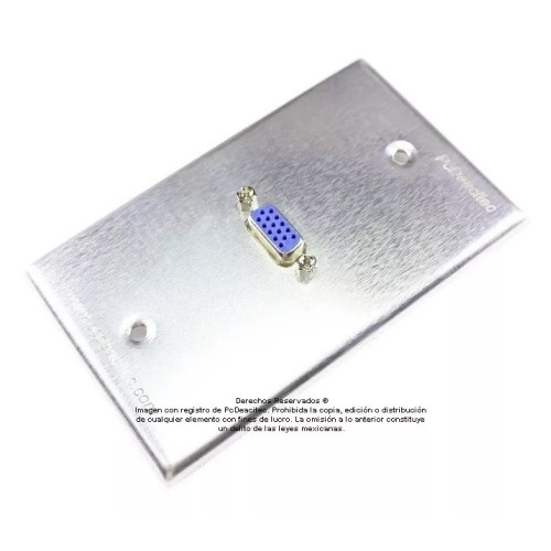 Placa Tapa VGA en Aluminio