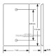 Placa Tapa XLR Canon doble soldable en Acero Inoxidable