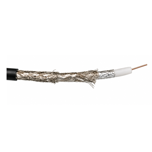 Cable Belden 1189A Coaxial Banda Ancha, serie 6, 18 AWG, BCCS sólido, blindaje cuádruple, venta por metro