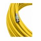 Jumper Amarillo Belden 1694A BNC a BNC Cable Coaxial SDI/HD-SDI RG6 75 Ohm 6G-SDI de 10 m
