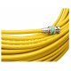 Jumper Amarillo Belden 1694A BNC a BNC Cable Coaxial SDI/HD-SDI RG6 75 Ohm 6G-SDI de 10 m