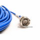 Jumper Azul Belden 1855A BNC a BNC Cable Coaxial SDI Mini RG-59 75 Ohm 6Gbs de 0.5 m Jumper Azul Belden 1855A BNC a BNC Cable Coaxial SDI Mini RG-59 75 Ohm 6Gbs de 0.5 m