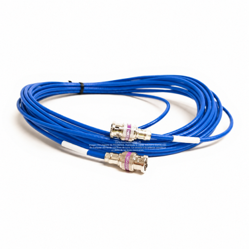 Jumper Azul Belden 1855A BNC a BNC Cable Coaxial SDI Mini RG-59 75 Ohm 6Gbs de 0.5 m Jumper Azul Belden 1855A BNC a BNC Cable Coaxial SDI Mini RG-59 75 Ohm 6Gbs de 0.5 m