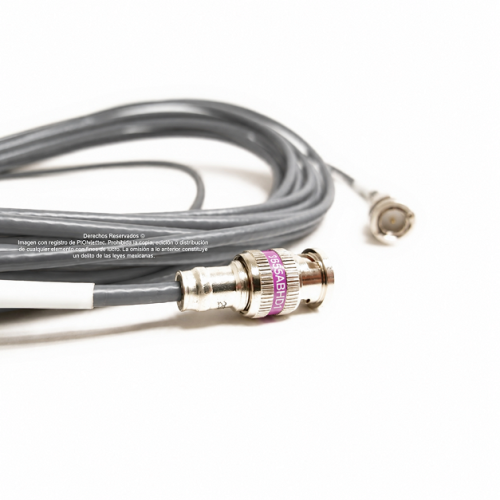 Jumper Gris Belden 1855A BNC a BNC Cable Coaxial SDI Mini RG-59 75 Ohm 6Gbs de 0.5 m