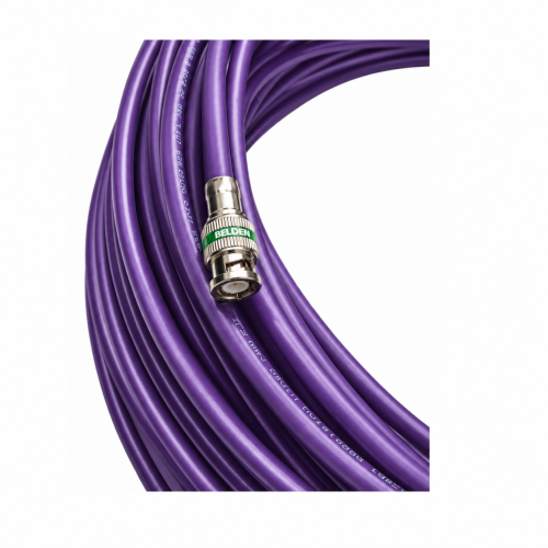 Jumper Belden 1694A BNC a BNC Cable Coaxial SDI/HD-SDI RG6 75 Ohm 6G-SDI de 3.5 m violeta Jumper Belden 1694A BNC a BNC Cable Coaxial SDI/HD-SDI RG6 75 Ohm 6G-SDI de 3.5 m violeta