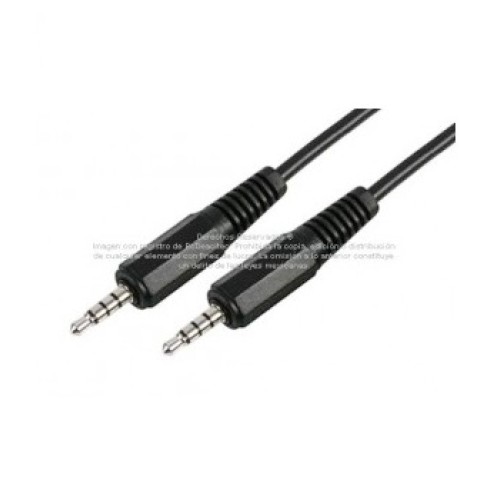 Cable extensión plug a plug 3.5 mm de 3 polos + armadura 3.5 m, ENSAMBLADO Cable extensión plug a plug 3.5 mm de 3 polos + armadura 3.5 m, ENSAMBLADO