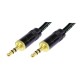 Cable estéreo TRS 3.5 mm a TRS 3.5 mm Canare - Neutrik Rean en oro de 7.5 m
