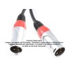 Cable para Micrófono Balanceado XLR macho a macho SoundKing de 5 m