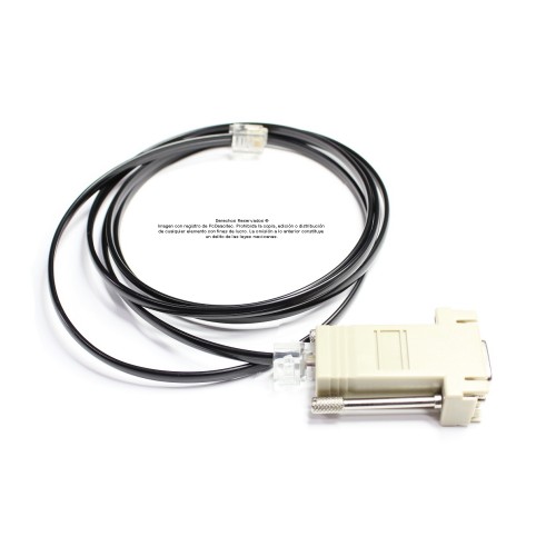 Cable RJ11 a DB9 hembra de 1.5 m. Ensamble
