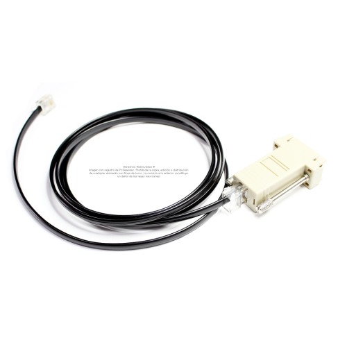 Cable RJ11 a DB9 hembra de 3 m. Ensamble