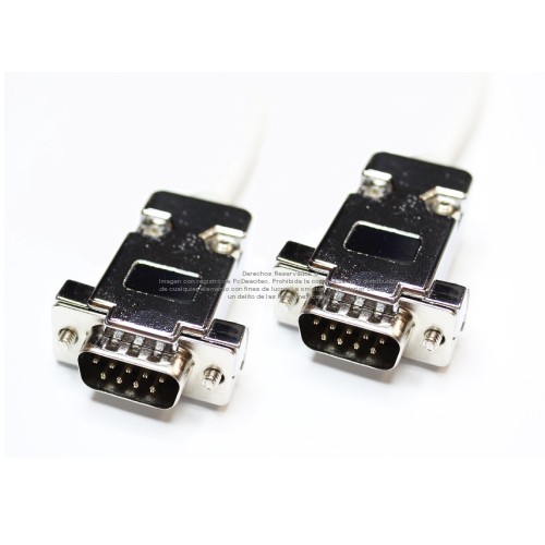 Cable Null Modem DB9 macho a DB9 macho de 1.5 m Cable Null Modem DB9 macho a DB9 macho de 1.5 m